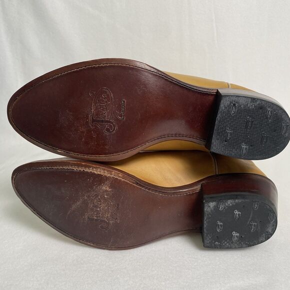 Justin Boots Tan Heeled Women's Boots - Picture 10 of 11